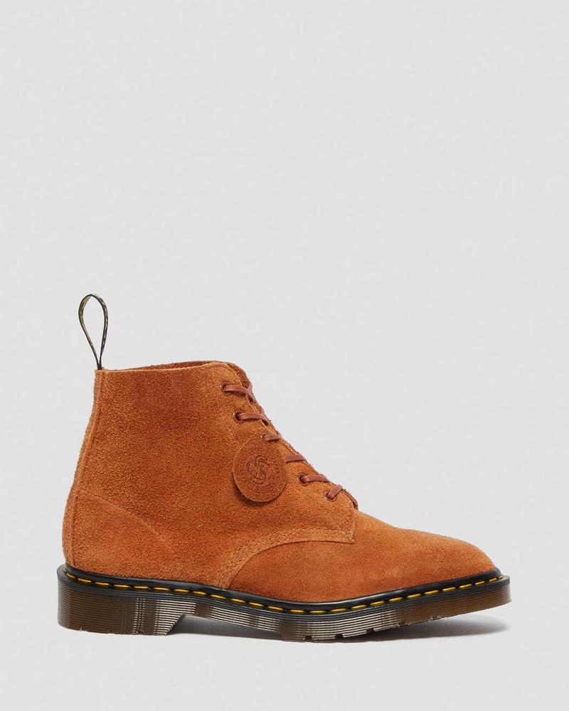 Dr Martens 101 Made in England Suede Enkellaars Dames Bruin | NL 98LIS